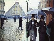 Gustave Caillebotte Paris, rain Spain oil painting artist